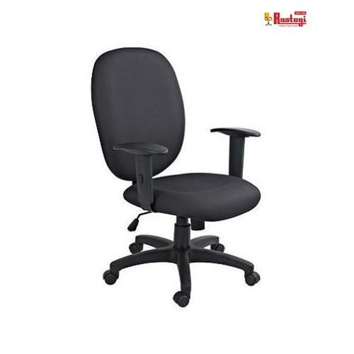 Adjustable Armrest Black Rotatable Office Executive Chair