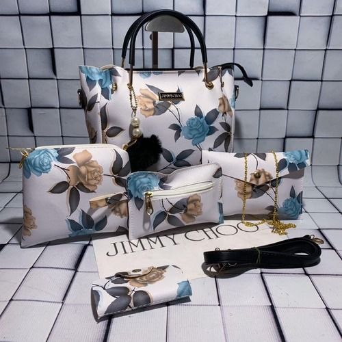 Adjustable Handbags Jimmy Choo 4 Piece Combo Ladies Bag, For Casual Wear,  Size: Given at Rs 380/bag in Surat