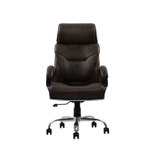 Leather Office Director Chair - Color: Chocolate Brown