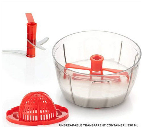 Manual 3 In 1 Handy Turbo Chopper With 3 Blades