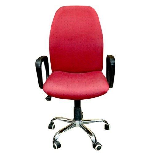 Medium Back Professional Fixed Arm Rotatable Office Staff Chair