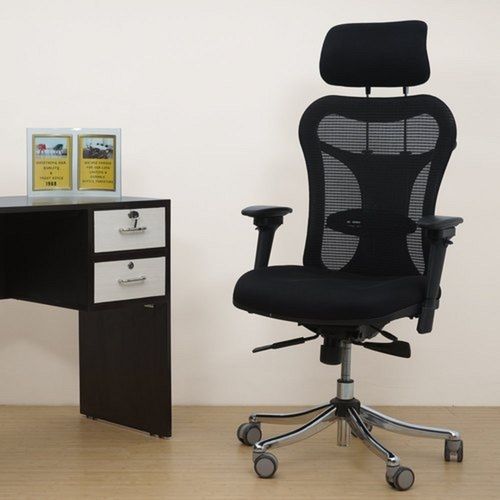 Office Employee Chair - Color: Black