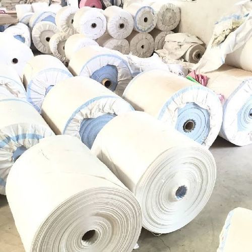 Plain White Pp Woven Fabric Roll For Packaging