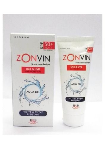 White Zonvin Spf 50 Sunscreen Lotion