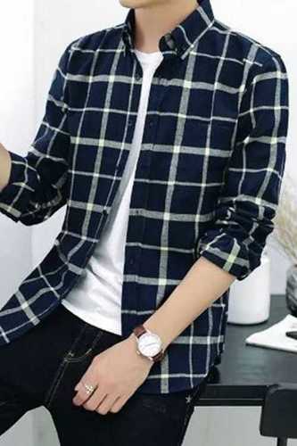 Casual Wear Mens Check Shirts  Age Group: Adult