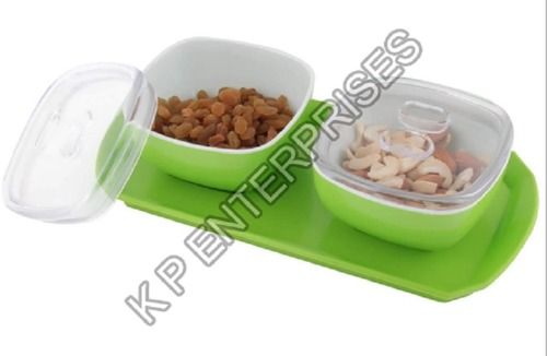 Dry Fruit Serving Bowl Set With Tray