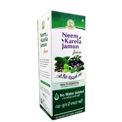 Herbal Diabetes Cure Sugar Free Neem Karela Jamun Juice