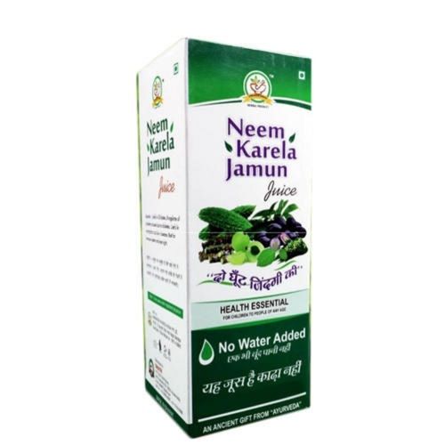 Herbal Diabetes Cure Sugar Free Neem Karela Jamun Juice Direction: As Per Printed Or Experts Advise