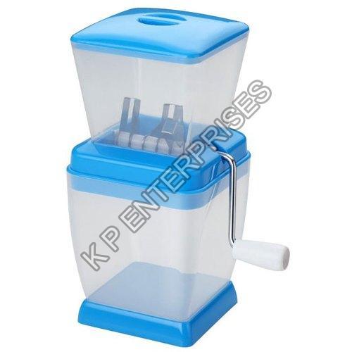 Sky Blue And White Onion Chopper (Disposable, Double Edge Blade, Sharp)