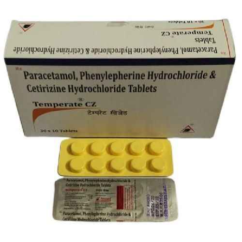 Paracetamol Phenylephrine Hydrochloride And Cetirizine Hydrochloride Tablets