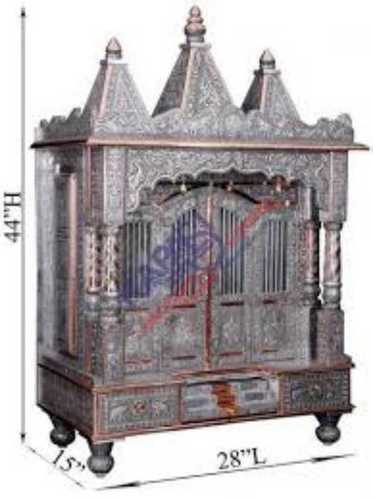 Silver Attractive Look Oxidize Temple 