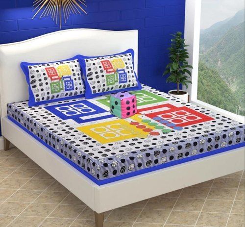 Any Cotton 3D Printed Bed Sheet For Double Bed