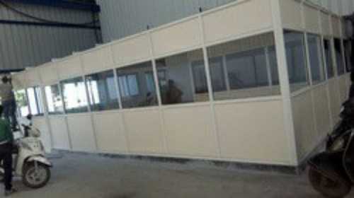 White Plain Aluminum Glass Partition