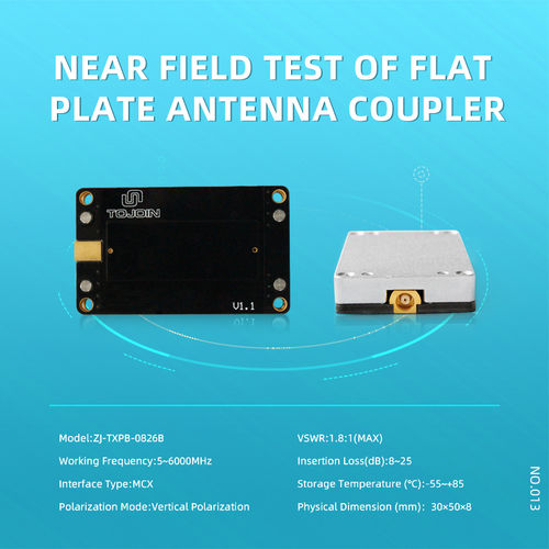 6000 M Hz Near Field Test Of Flat Plate Antenna Coupler Small For Wifi Power Test Dimension(L*W*H): 30*50*8 Millimeter (Mm)