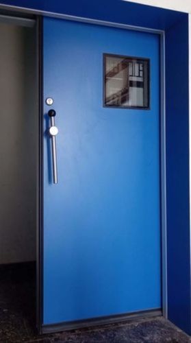 Blue Color Metal Acoustic Door