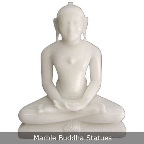 Durable Glossy Finish Gautam Buddha Marble Statue