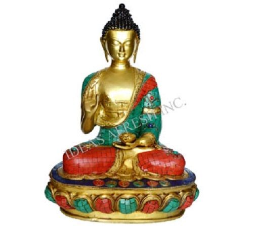 Light Weight Sitting Posture Brass Budha