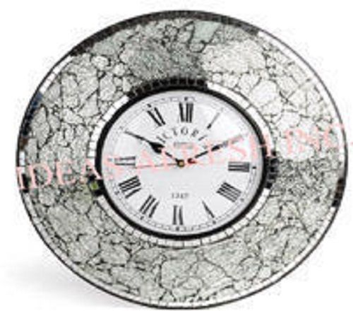 Round Shape Wall Clocks in Glass Mosaic work