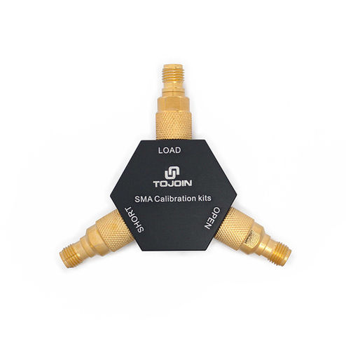 Sma-k Gold-plated Brass Calibrator For Network Analyzers With Open, Short & Load