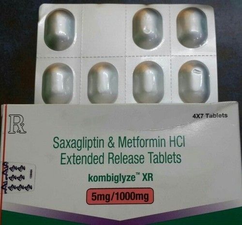 Kombiglyzie XR Saxagliptin और मेटफोर्मिन HCL एक्सटेंडेड-रिलीज़ टैबलेट 