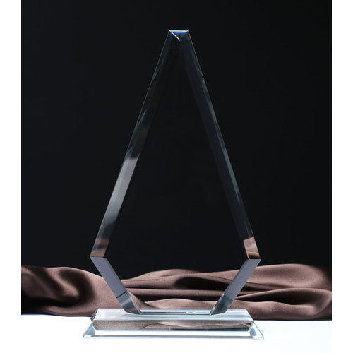 Plain Corporation Award Crystal Trophy