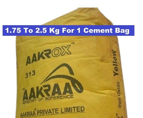 Premium Iron Oxide Pigment Yellow Aakraa Aakrox Application: In Paver Industry