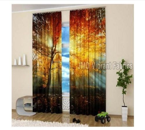 Shrink-Resistant Pure Cotton Attractive Pattern Digital Printed Curtain