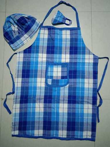 Various Checkered Cotton Kitchen Apron With One Apron