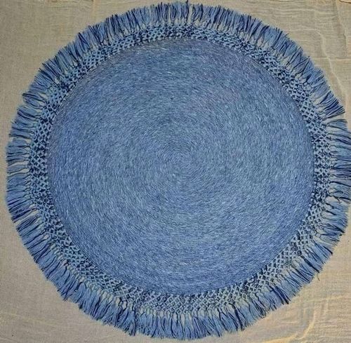 Round Shape Plain Pattern Anti Slip Floor Rugs