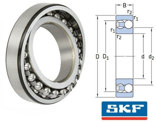 Steel Round Shape Self Aligning Ball Bearings