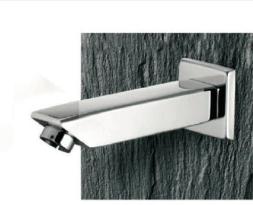 Rectangular Stainless Steel Kubix Plain Spout Tap For Bathroom