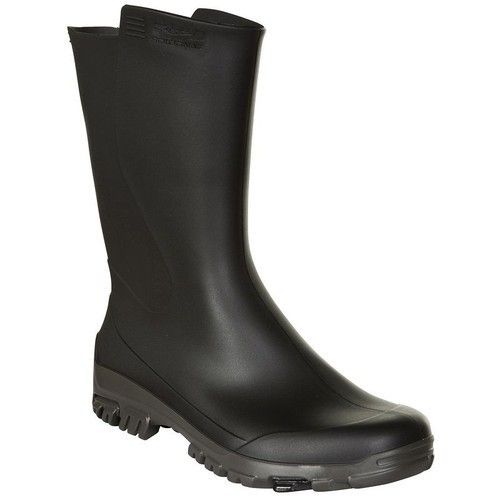 Black Water Resistant Rubber Safety Gumboot Size: 7