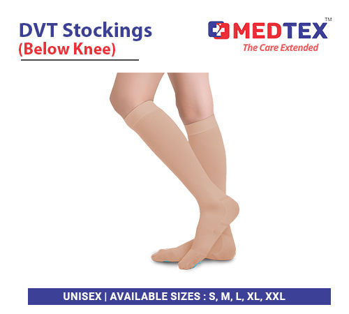 Medtex 18 Knee Length Anti Embolism Dvt Stocking Dimension(L*W*H): 12*6*18  Centimeter (Cm) at Best Price in Coimbatore