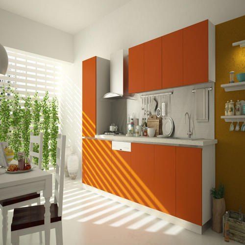 Light Weight Wooden Straight Modern Kitchen