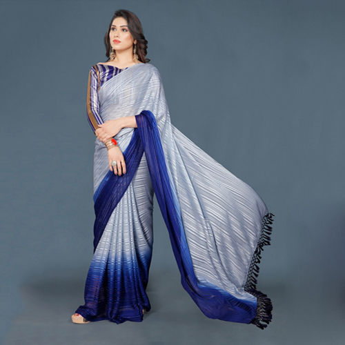 Blue Shaded Saree