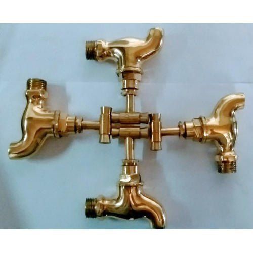 Brass Bras Coated Sink Cock For Bathroom And Kitchen