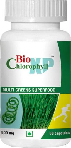 Multi Green Bio Chlorophyll 500 Mg Dietary Supplement Capsules Ingredients: Wheat Grass