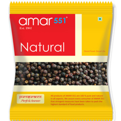 Black Pepper Seeds - Food Grade, Round Shape, Black Color | Natural Taste, Non Harmful, Great For Cooking