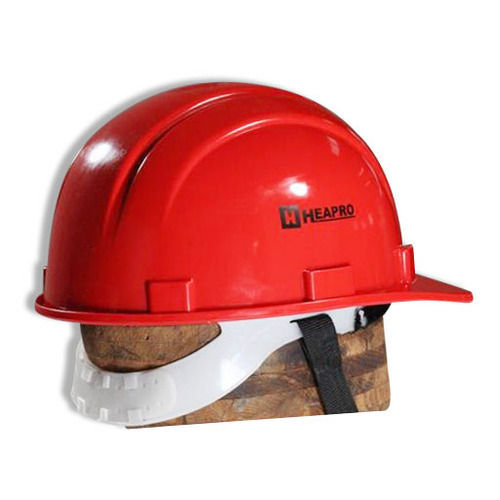 Red PVC Construction Safety Helmet