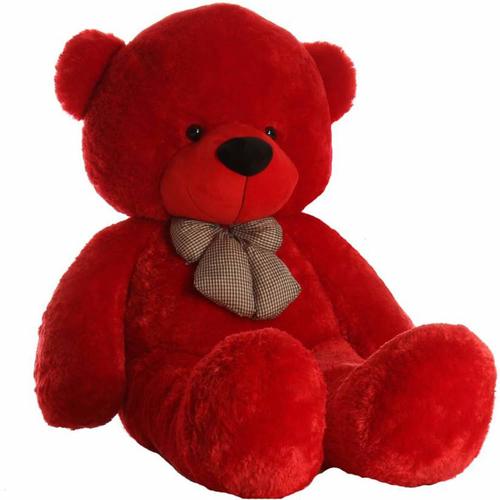 Soft Red Stuffed Teddy Bear Toy
