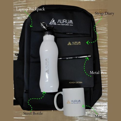 Black And White All In A Backpack Kit For Business Gift