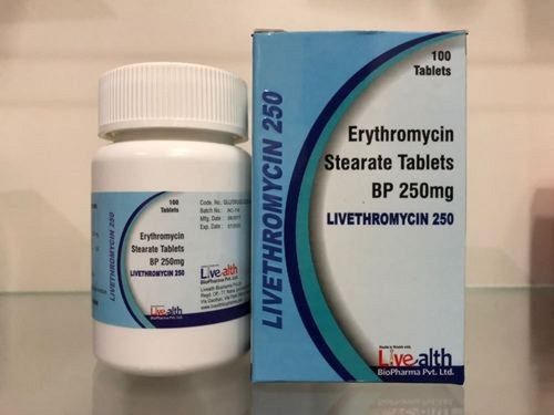 Erythromycin Stearate 250 Mg Antibiotic Tablets Expiration Date: Printed On Pack Years