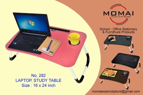 Easy To Clean Portable Plastic And Wooden Mix Laptop And Study Table