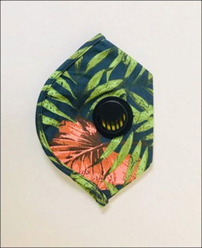 Printed Cotton Washable Soft Fabric Mask With Respirator