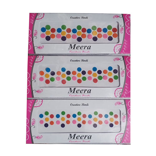 Fabric Regular Multicolor Plain Bindi