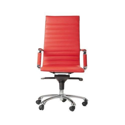 Silver High Back Leatherette Sleek Office Chairs