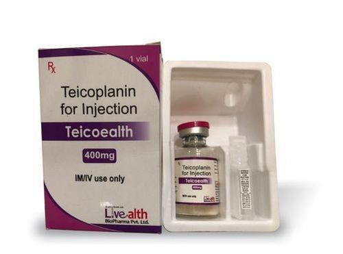 Teicoplanin 400 Mg Antibiotic Intravenous Injection Cas No: 61036-62-2