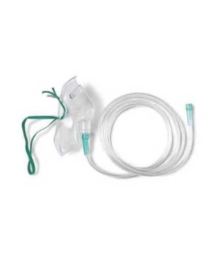 Plastic Adjustable Fit Single Patient Use Oxygen Face Mask