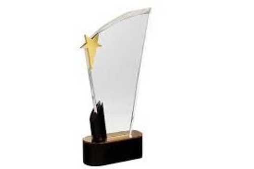Conical Antique Designer Acrylic Trophies