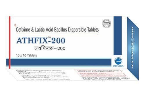  सेफ़िक्साइम और लैक्टिक एसिड बेसिलस 200 मिलीग्राम एंटीबायोटिक टैबलेट 